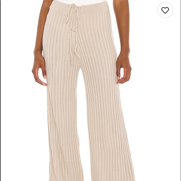 Revolve Lounge Cropped Hoodie//Lounge Knit Pant - Picture 4 of 5